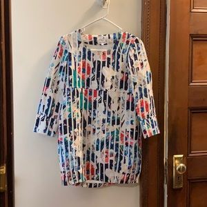 Floral straight fit 3/4 sleeve dress